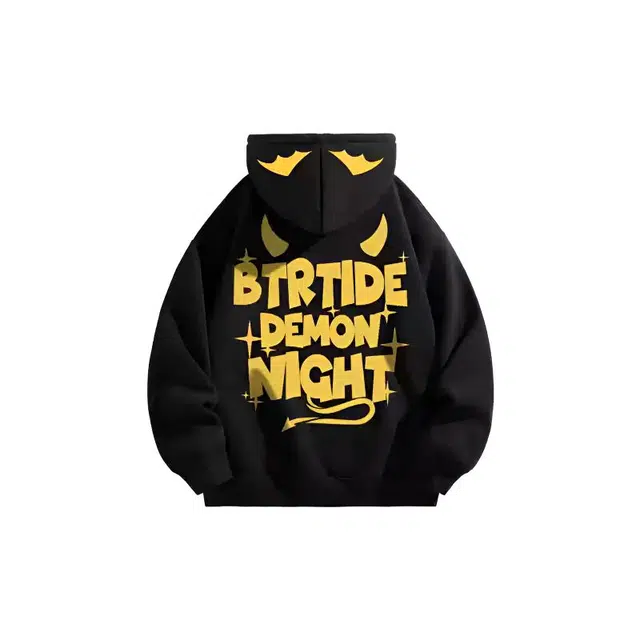 吉姆沃克卫衣 蝙蝠字母印花宽松休闲长袖连帽秋冬加绒