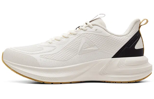 匹克 态极翎跃 冬日革面防泼水软底缓震保暖减震耐磨防滑 低帮 跑步鞋 男款 帆布白黑