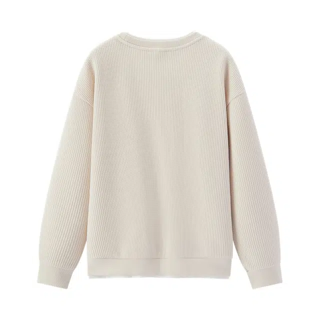 森马 商场同款男装 加绒华夫格假两件圆领卫衣 男款