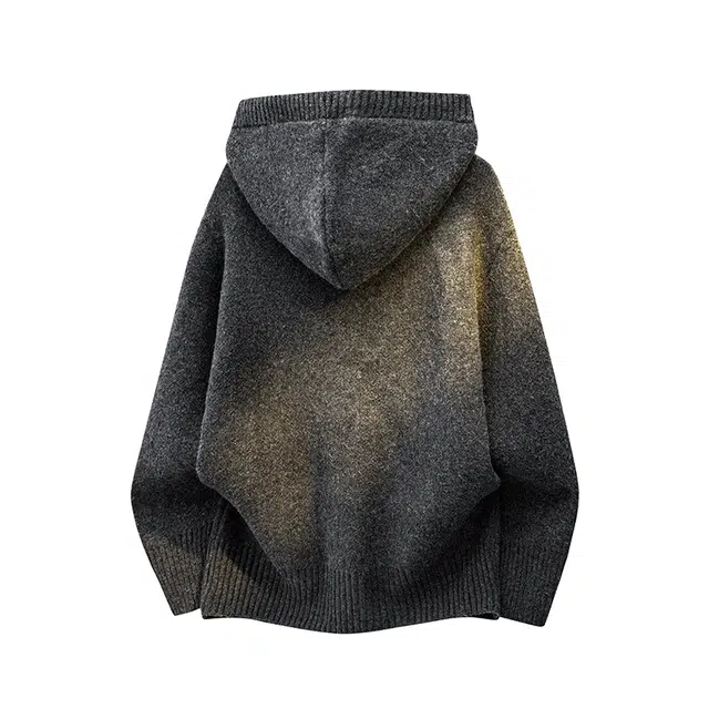 欧迪芬 多风格纯色连帽套头慵懒柔软亲肤长袖上衣毛衣 男女同款