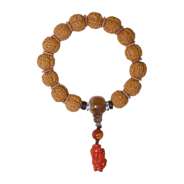 茂琼 时来运转招财纳福万事如意新中式国潮复古风文玩手持招财貔貅时尚简约创意设计高级文玩 金刚菩提 手串 男女同款情侣款