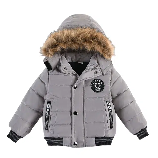 吉姆沃克 羽绒服 童装棉袄夹克卡通笑脸儿童棉衣