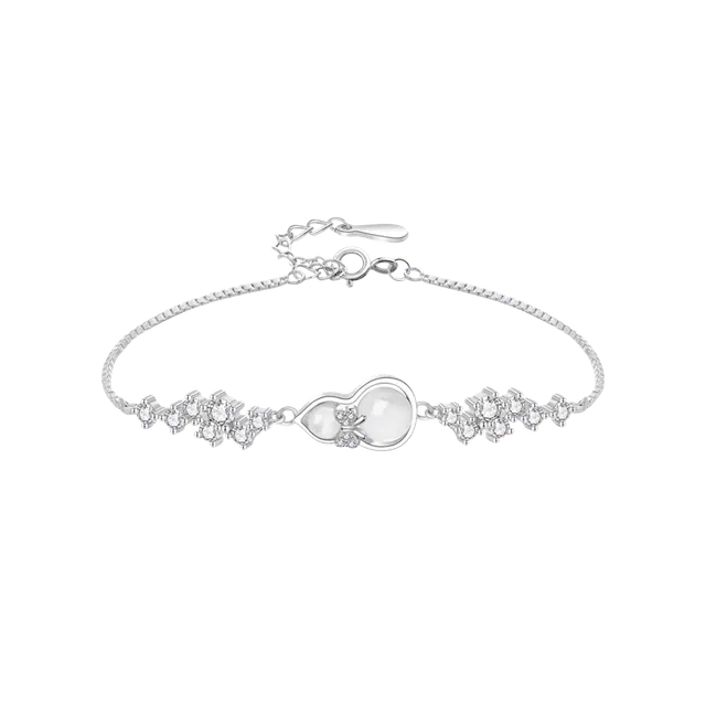 【招财福禄】 周大生 蝴蝶结葫芦 吉祥如意新中式国风小众设计精致优雅百搭小众轻奢高级可调节#好运 玉髓 手链  男女同款情侣款