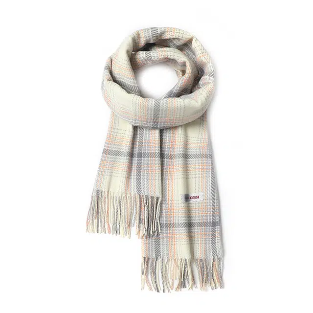 俞兆林 保暖韩系百搭高级感出行防风 聚酯纤维 绒线围巾 男女同款情侣款