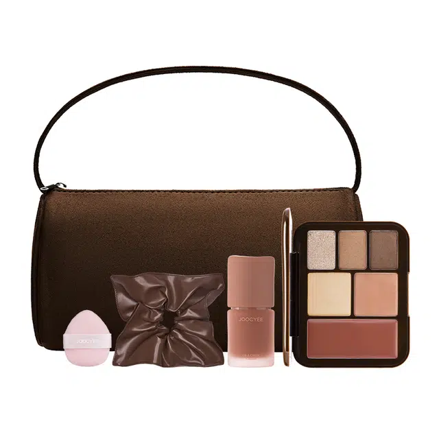 酵色 一棕知秋系列 灵感妆容盘彩妆套装 易上色气色 多用霜/粉雾口红笔/固体唇蜜/随行盘