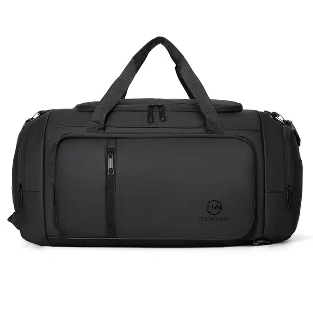 蔻蒂熊 旅行包大容量小众款高颜值百搭行李袋手提包装衣服可套拉杆箱收纳包轻便斜挎单肩包 尼龙布 拎包 常规 黑色/蓝色/灰色/白色