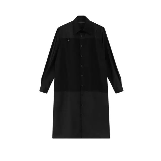 TREEMINGBIRD Half-And-Half Collar Shirt One-Piece