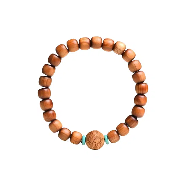 富珠汇 貔貅纳财潮流单圈文玩新中式国潮招财纳福学业有成步步高升转运添喜好运 檀木 手串 男女同款情侣款