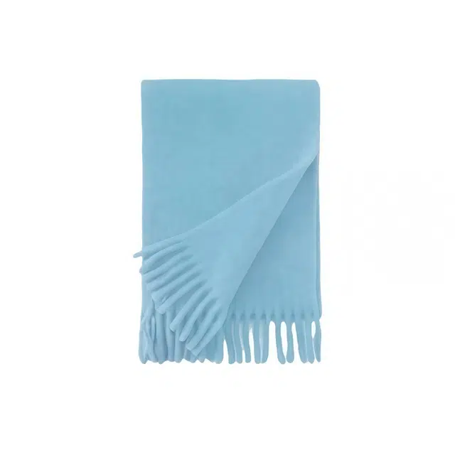 北极绒 韩版纯色百搭高级感软糯两用保暖防寒 聚酯纤维 绒线围巾 男女同款情侣款