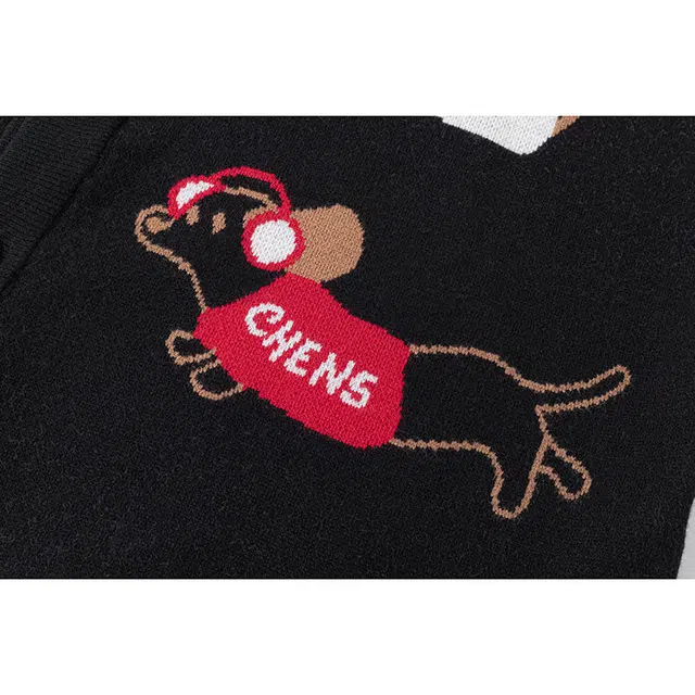 欧迪芬 高街慵懒风美式简洁舒适百搭基础款纯色圆领套头休闲保暖长袖针织宽松毛衣 男女同款