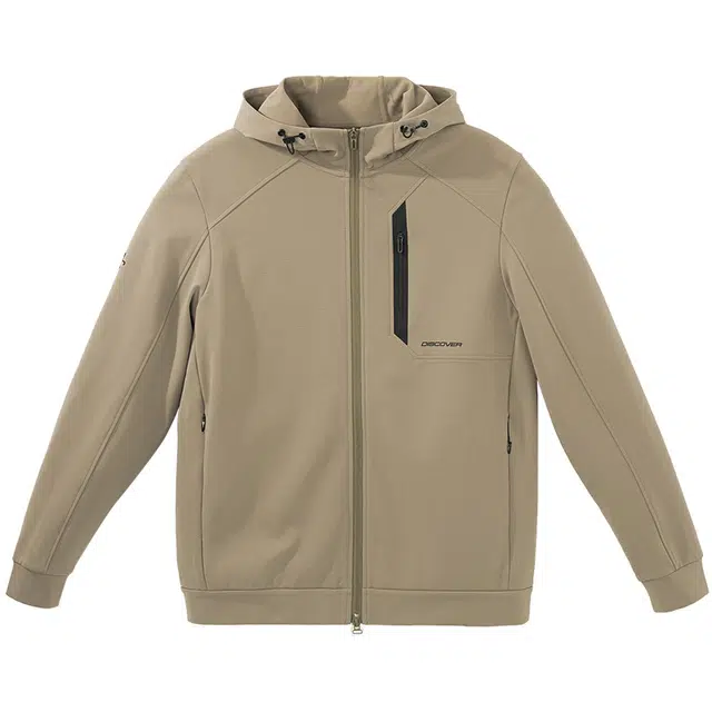 布先生  连帽防风外套字母常规标准休闲风棒球服 男款