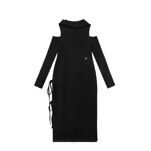 TREEMINGBIRD Hooded Cold-shoulder One-piece