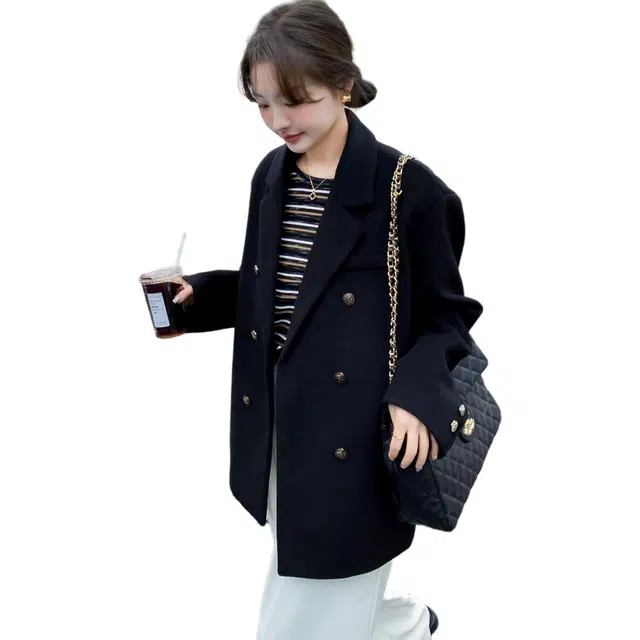 丝絮丝绸 秋冬季加厚小香风复古时尚外套西装 女款