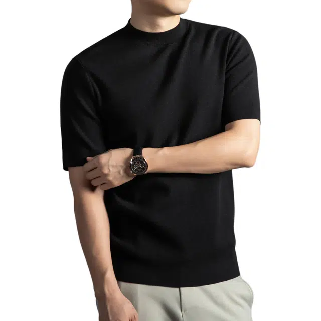 卡丹狄诺 可机洗秋冬半高领保暖舒适轻奢品质休闲针织衫 男款