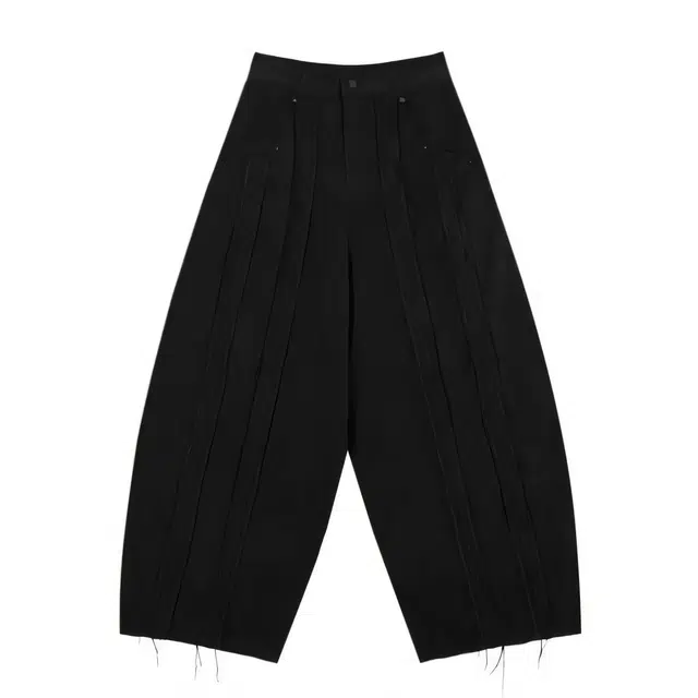 TREEMINGBIRD Raw Cut Balloon Denim Pants