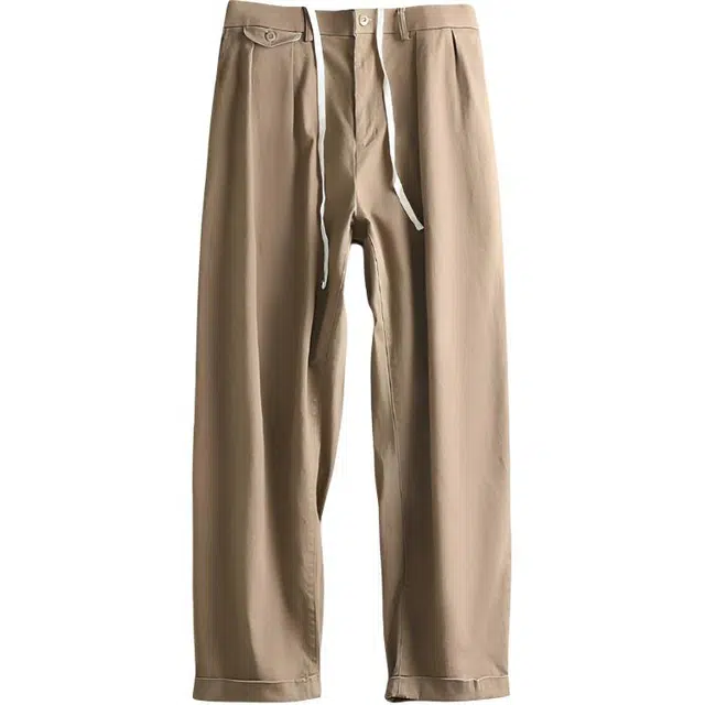 空城计 日系极简轻奢通勤直筒堆脚休闲裤 男女同款