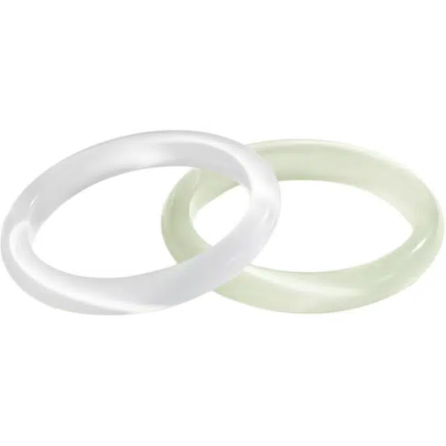 眰恦 新中式古风清透温润  清冷感精致优雅 搭配汉服旗袍 一步一响#好运 琉璃 玉石手镯 女款