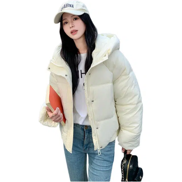 丝絮丝绸 冬季时尚温柔小个子加厚高端洋气外套棉服 女款