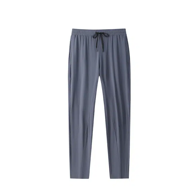 海尔斯 纯色直筒中腰宽松系带休闲裤 男款