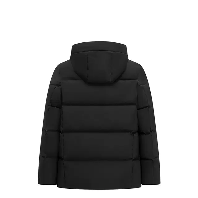 雅鹿 加厚可拆卸帽外套大码羽绒服 男款