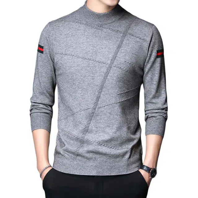 太子龍 打底舒适百搭休闲长袖针织衫 男款