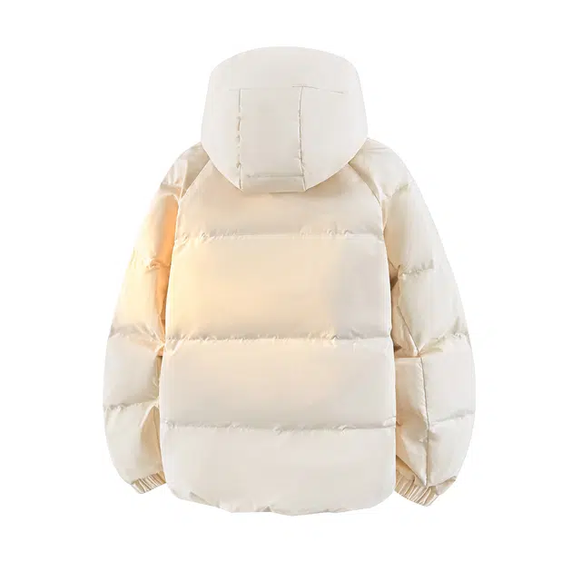 周同学 简约休闲宽松保暖连帽国潮户外运动防风时尚潮流舒适羽绒服 男女同款