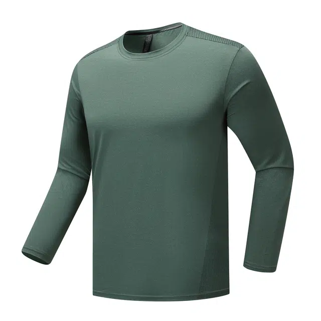 海尔斯 百搭休闲户外纯色圆领透气长袖卫衣 男款