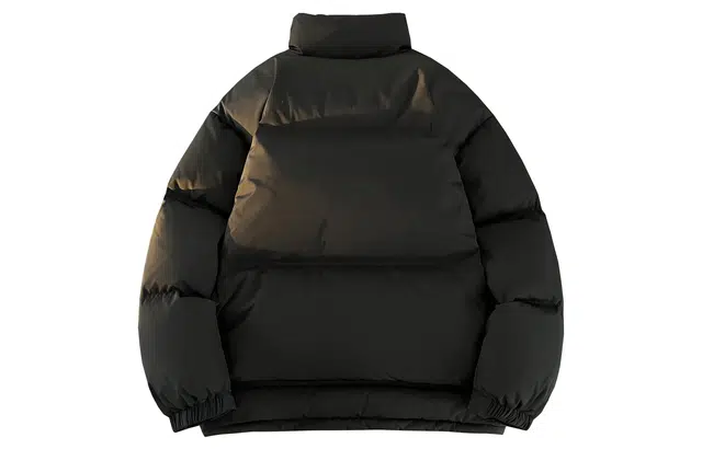 宜而爽 美式高街复古潮牌创意卡通贴纸图案字母印花宽松运动加厚防寒保暖立领鸭绒外套日常通勤休闲百搭户外轻薄羽绒服 男女同款