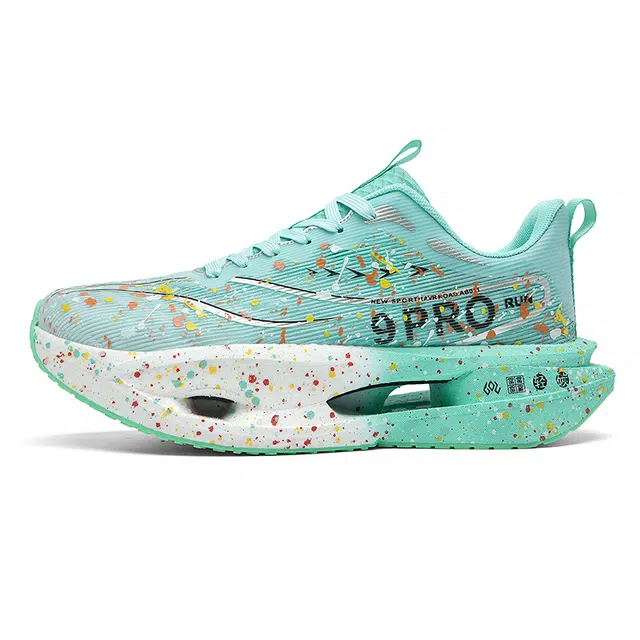 金莱克 织物 夜光款 碳板 爆米花 运动鞋跑步鞋竞速 减震包裹性支撑耐磨透气防滑 低帮 训练鞋 男女同款