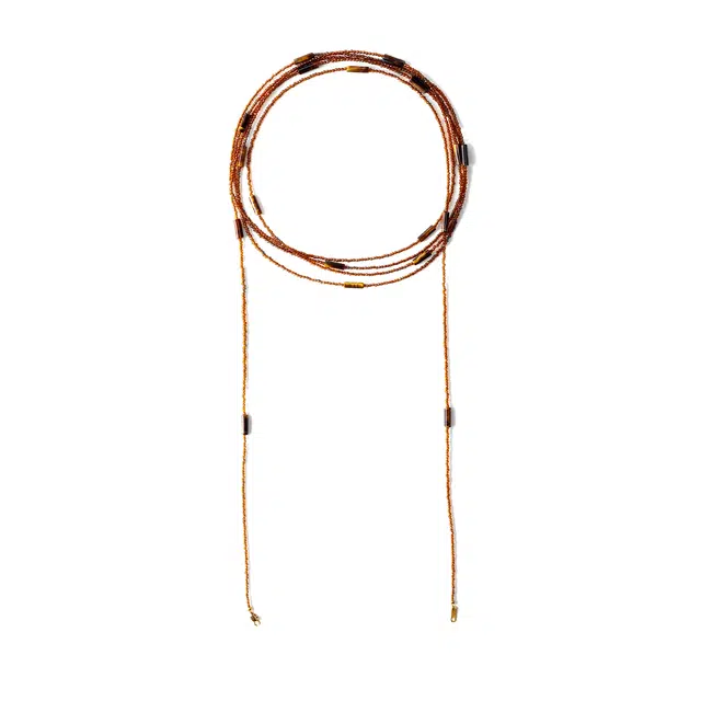 韵系 清冷氛围美拉德串珠 铜镀金 项链 女款