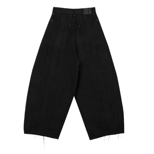 TREEMINGBIRD Raw Cut Balloon Denim Pants
