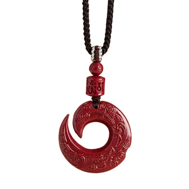 石在行 复古紫金砂平安转运纳福 国潮新中式五福临门时来运转 好运 朱砂 吊坠 男女同款情侣款