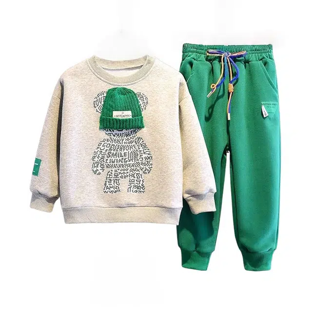 吉姆沃克休闲运动套装 男女童春秋冬装儿童款卫衣两件套