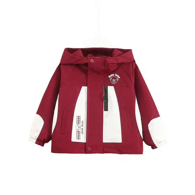 吉姆沃克夹克 儿童拼接撞色风衣外套中大童休闲时尚
