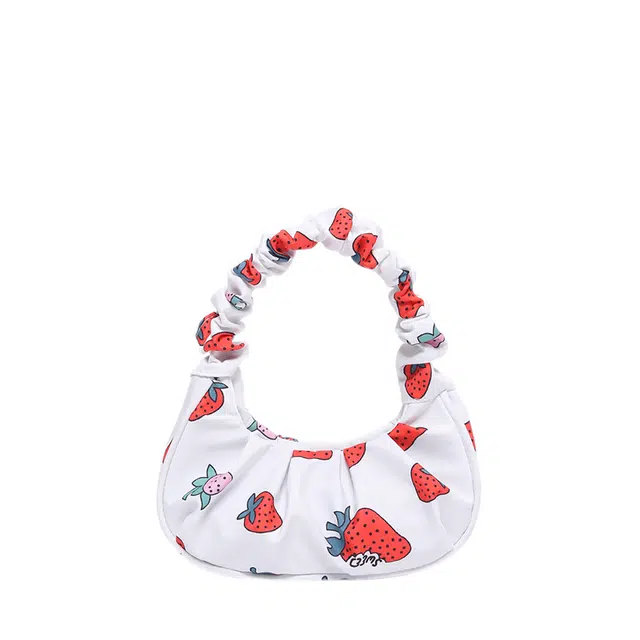 米囹 时尚百搭 新月包 腋下包手提包 常规 白色