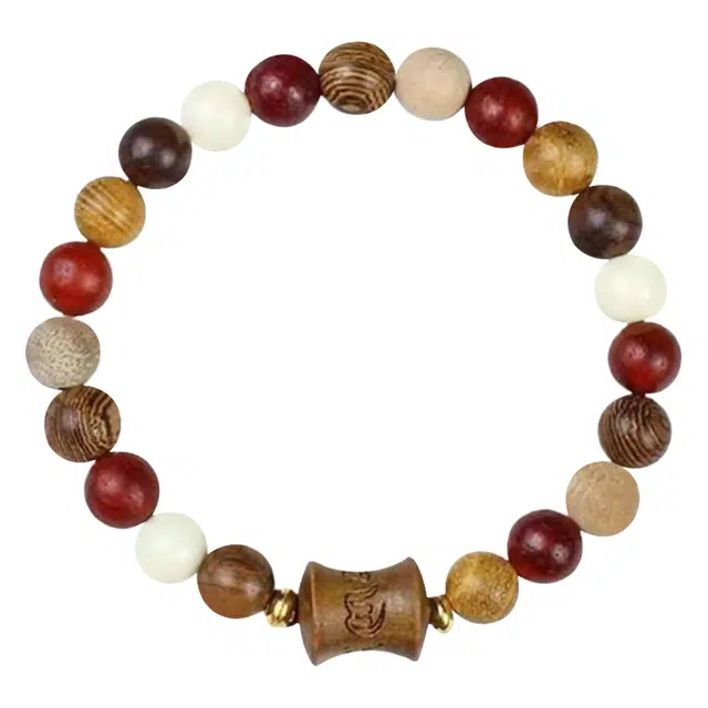 琛宬 招财纳福平安吉祥六字箴言多宝转运珠禅意静心新中式复古民族风文玩串珠#好运 檀木 手串 女款