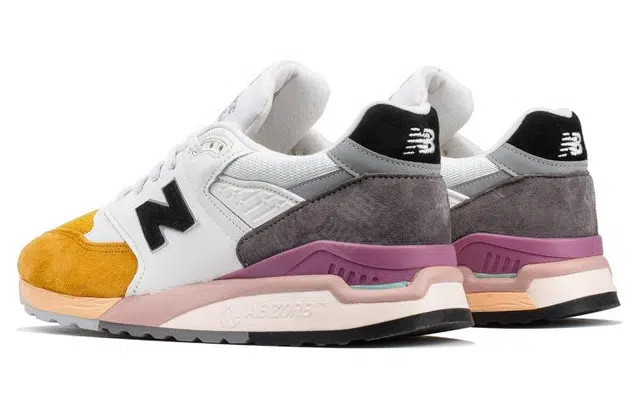 New Balance 998 White Orange