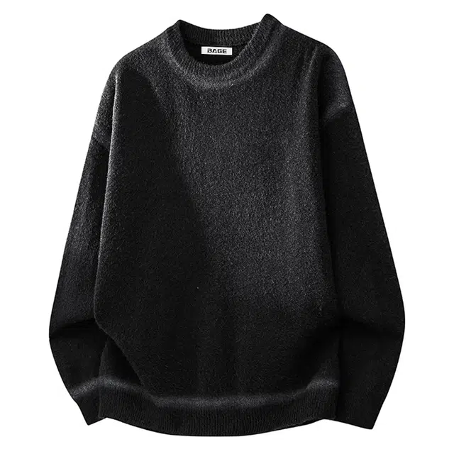 八哥 美式复古潮流时尚宽松休闲百搭个性创意工艺柔软舒适无性别主义日常通勤户外运动长袖针织衫 男女同款