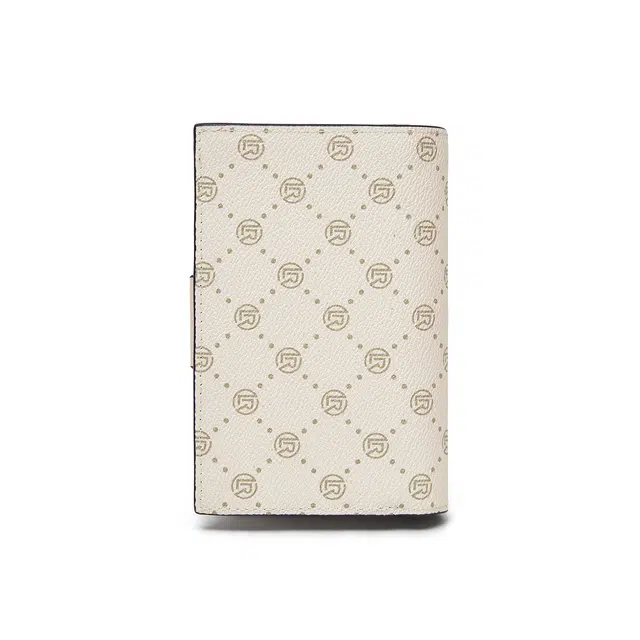 老人头 经典满印时尚小众设计多卡位多功能钱夹轻便实用卡包票夹 合成革 钱包 常规 女款 粉色