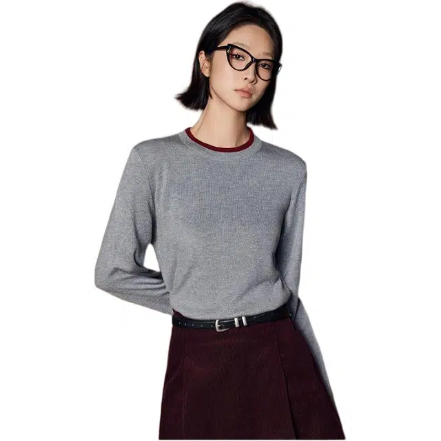 美洋 静奢打底衫一件顶两件针织衫 女款