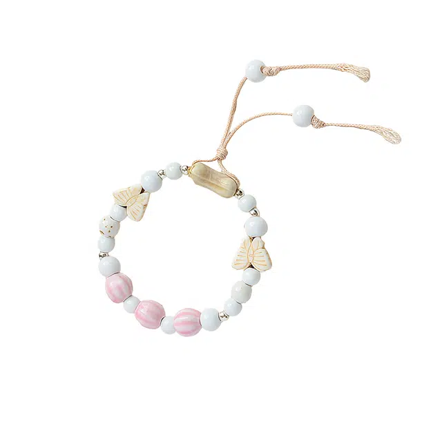 前方大荒野 蝴蝶转运珠好运常来清新甜美温柔迷人轻奢独特新中式时尚潮流 菩提根 手串 女款