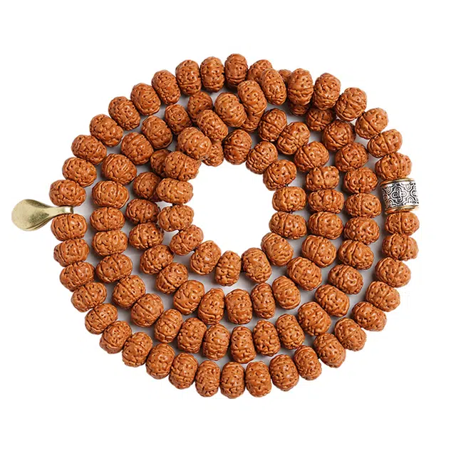 子婳 新中式国风复古设计简约精致原籽六瓣手持念珠盘玩佛珠文玩 金刚菩提 手串 男款