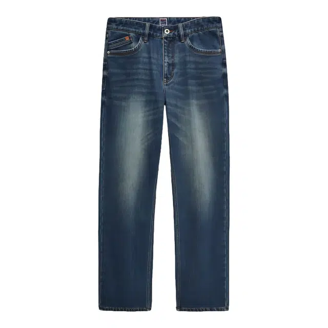 九牧王男裤专家 空气牛仔裤  亲肤保暖汽感棉 弹性舒适百搭直筒长裤牛仔裤 男款