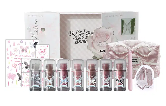 花洛莉亚 双生蝴蝶系列 滋润彩妆套装 镜面