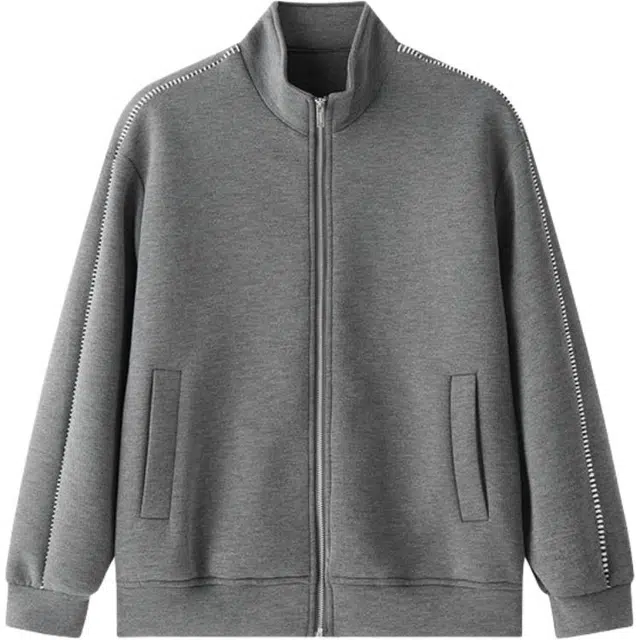 佐菲利 美式高街潮牌立领拉链太空棉开衫外套情侣休闲运动套装 男女同款