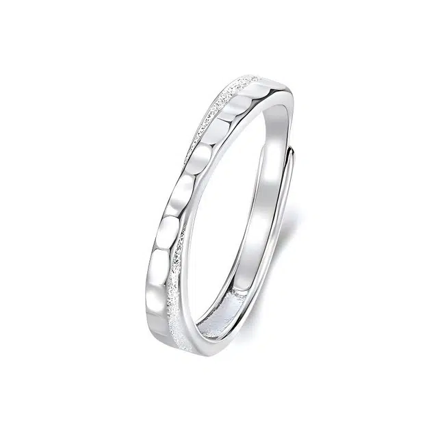 共度爱河对戒七夕限定钟爱久久真爱承诺浪漫饰爱一对精致小众高级感小众设计时尚百搭通勤 岁月静好 开口戒可调节 锆石 戒指 男女同款情侣款