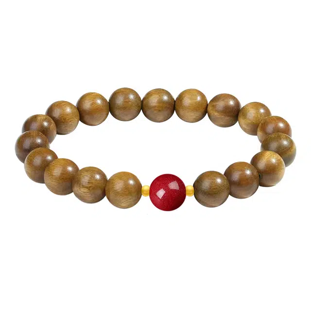 琛宬 新中式国潮风复古文艺气质转运古典优雅 文玩盘玩佛珠念珠绕指柔#好运福运 绿檀 手串 男女同款情侣款