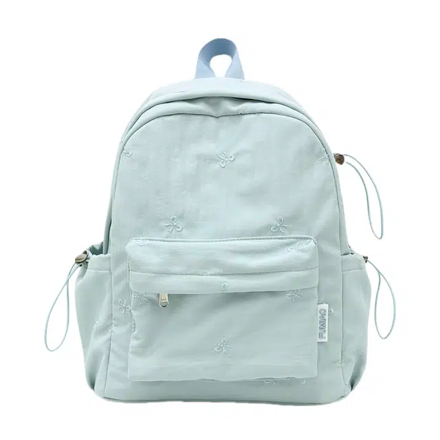 笛贝嘉 甜美蝴蝶结清新校园风 尼龙 双肩包 常规 女款 多色