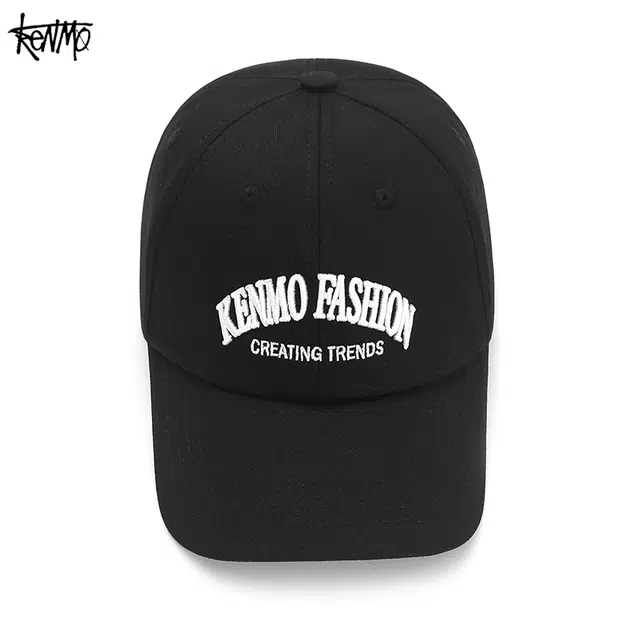 肯默 简约刺绣 棉 鸭舌帽 男女同款情侣款