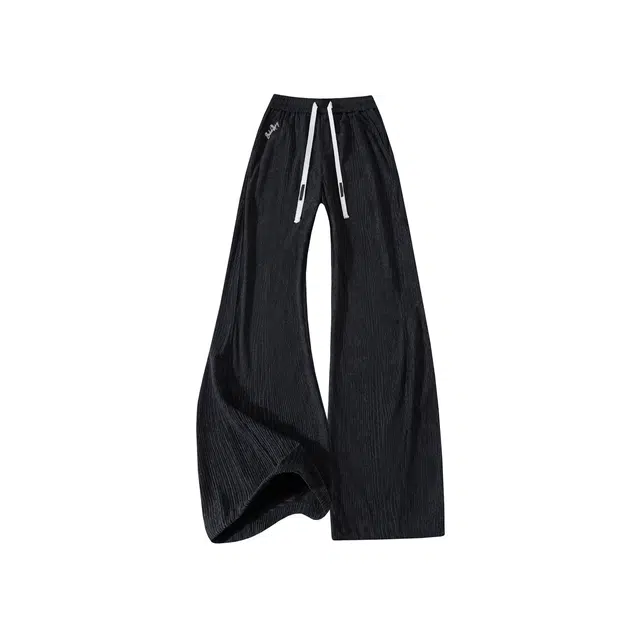 布客行 大码可穿束脚直筒可调节不规则明线褶皱拼接设计垂感抗皱免熨烫显高瘦腿长美式高街弯刀微喇休闲裤 男女同款